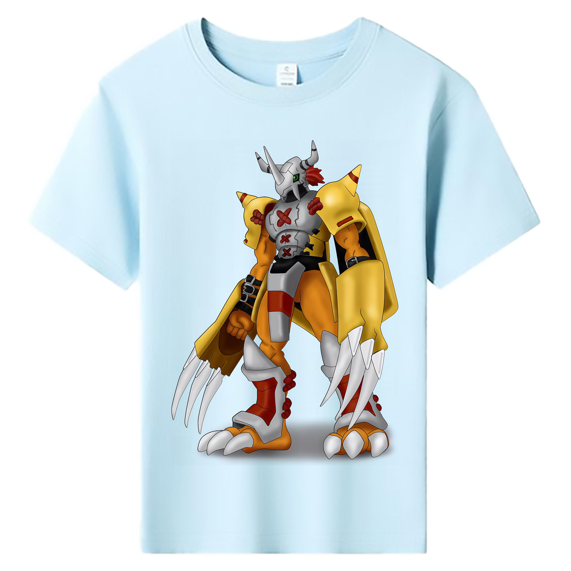 （画像用） Digimon デジタルモンスター/デジモン 綿100％キッズTシャツ（フロントプリント）
